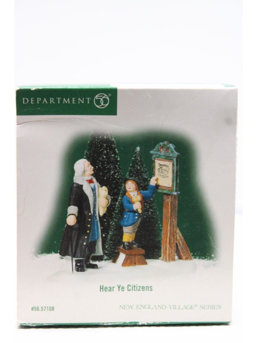 Dept 56 New England Village - Hear Ye Citizens